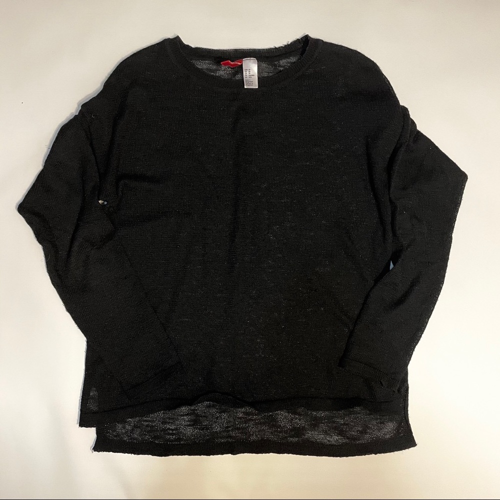 Black knit sweater